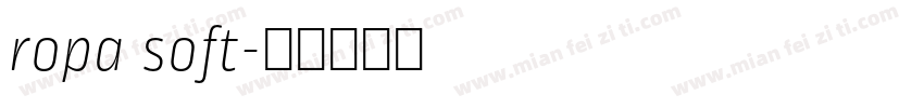 ropa soft字体转换
